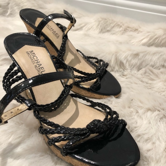 MICHAEL Michael Kors black wedge Sandals - Picture 5 of 6